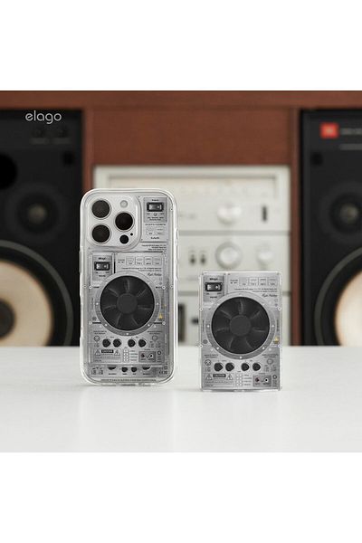 Elago Magnetic Hybrid Clear Compatible with MagSafe for iPhone 16 PRO Case Cover - AMP