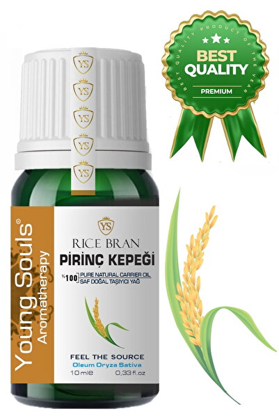 YOUNG SOULS Aromatherapy Rice Bran Carrier Oil Cold Pressed Pirinç Kepeği Yağ...