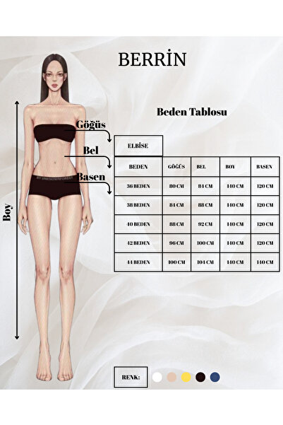 DEMET Berrin Brodeli Fisto Elbise