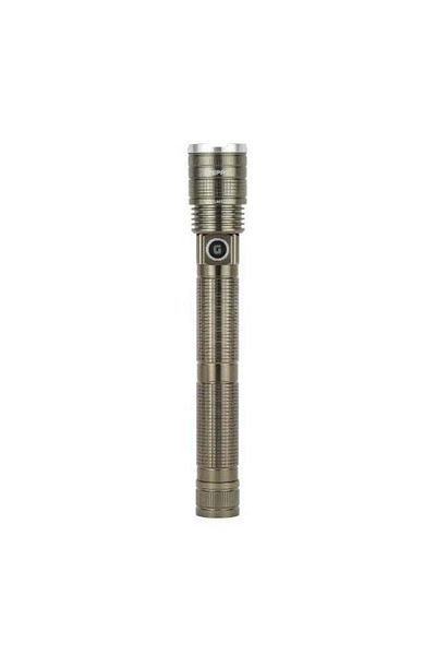 Geepas Zoomable LED Flashlight, 20W Laser High-Power LEDs, Perfect for Indoor and Outdoor Use, 10 Hours Con
