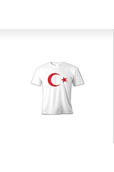 Generic Brand Unisex Παιδικό T-Shirt με Τουρκική Σημαία - Αστέρι - Κοντό μανί...