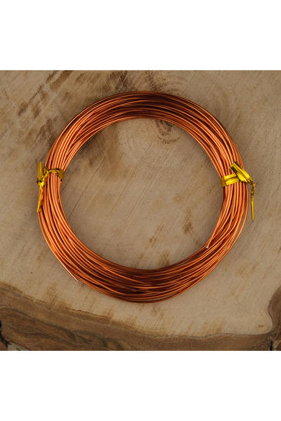 Prestij Boncuk Sârmă de cupru acoperită cu email de culoare portocalie 1 mm B...