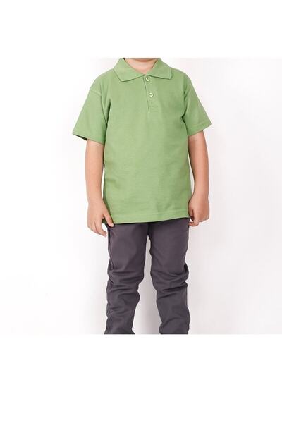 Nacar Çocuk Kısa Kollu Polo Yaka Okul Tshirt
