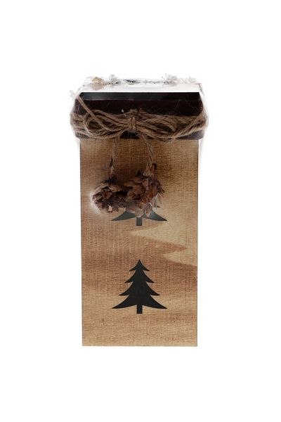GiftExpress Wooden Candle Holder