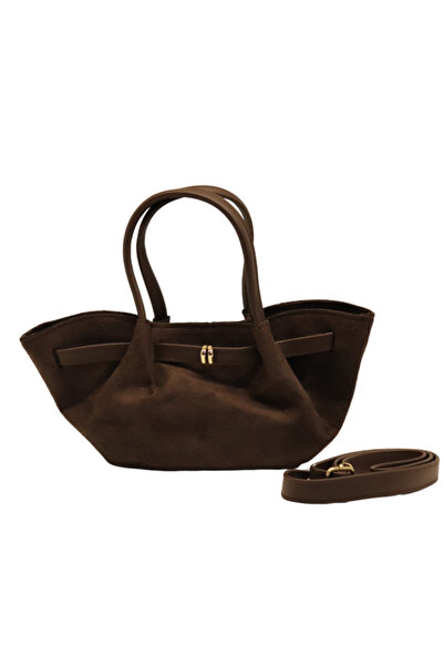 VAZIRADK MİNİ SÜET EL OMUZ ÇANTASI