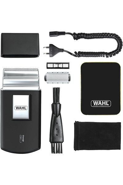 Wahl Wahl Travel Shaver - Cordless and rechargeable electric shaver for men, ideal for traveling, for cut