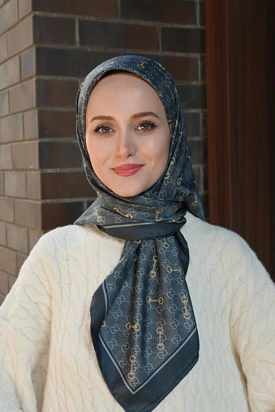 Pull Scarfs Φουλάρι G Pattern Twill - Καπνιστό