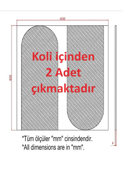 trendkonsept ALAÇATI DUVAR PANELİ (2 ADET) Dekoratif, Duvar Çıtası, Ahşap Duvar Paneli, Boyanabilir, Ham, Mdf