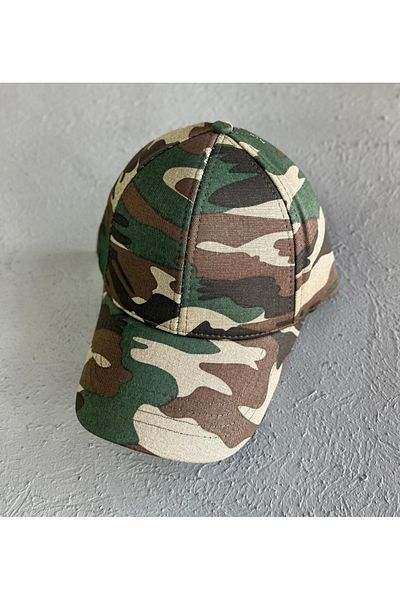 CapZone Hat Baseball Cap Flat Hat Unisex Model Adjustable Velcro Military from Behind