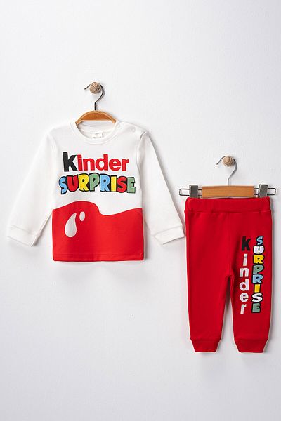 Beniizle Printed Unisex Baby Set with Top and Bottom