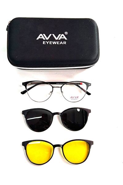 Avva 9029 C6 Polarized & Anti-Far Clip-On Women's Sunglasses