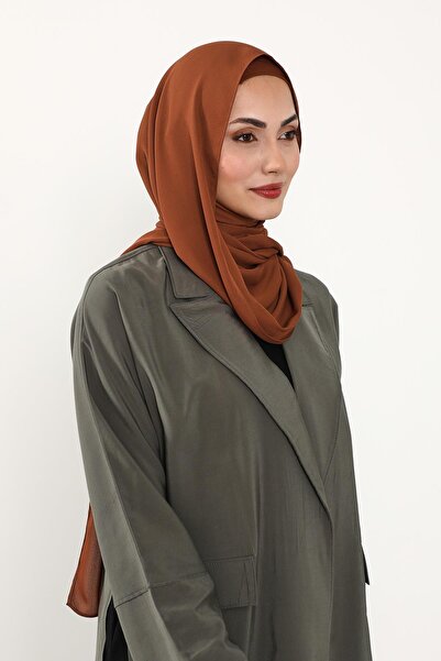 Aisha's Design Σετ δύο τεμαχίων από κρεπ σάλι και χτενισμένο βαμβακερό καπέλο, PS-50, Πλακάκι