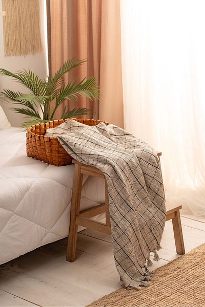 DNR Natural Cotton Soft Double Pique, Sofa Cover, Multi-Purpose Cover 200X320 Cm.