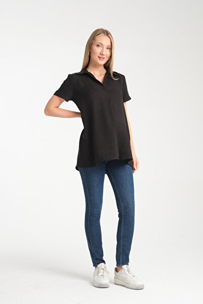 Işşıl IŞŞIL B117-Круазе комір для годування Детальний одяг для вагітних Блуза...