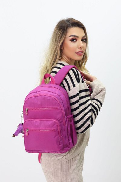 Probag Casual Women's Backpack with Cute Plush Figure – Stylish, Convenient, Suitable for School and Travel
