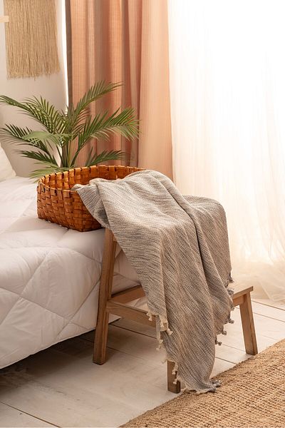 DNR Natural Cotton, Soft Battal Size Pique, Seat Cover, Multi-Purpose Cover 240X260 Cm.