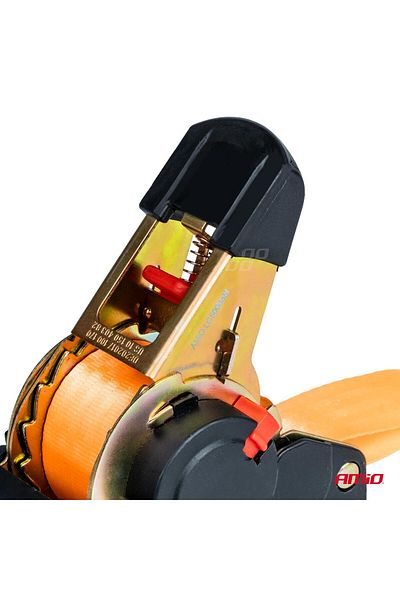 A ŞAMİOĞLU Cargo securing strap with automatic retraction, 1000kg, size 38mm x 4m, model S-TYPE, AVX-AM03320