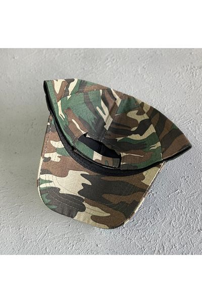 CapZone Hat Baseball Cap Flat Hat Unisex Model Adjustable Velcro Military from Behind
