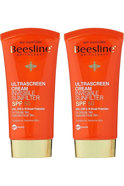 Beesline Ultrascreen Cream Invisible Sunfilter SPF50 2x60ML 1+1 Free