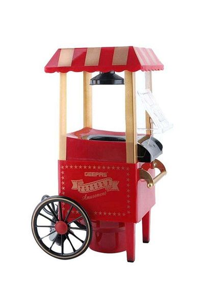Geepas Traditional Type Popcorn Maker, Preparation Without Oil, Easy To Make, Yummy & Healthy Popcorns In L