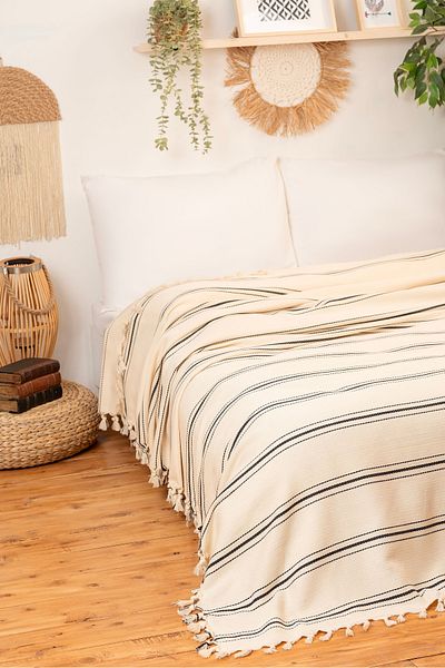 DNR Natural Cotton, Soft Battal Size Pique, Seat Cover, Multi-Purpose Cover 240X260 Cm.