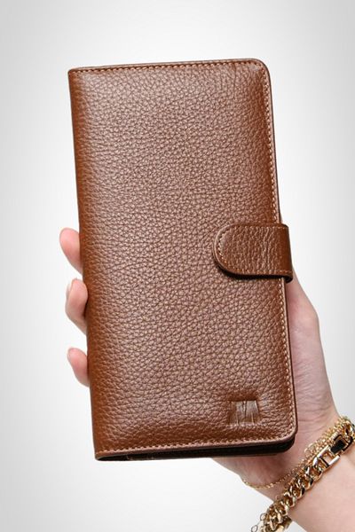 MFT Leather Design Унисекс портфейл тип клъч Twist 2323 от естествена кожа
