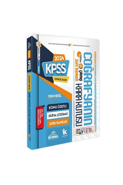 Karakutu Yayınları Kpss Coğrafyanın Kara Kutusu Konu Özetli Dijital Çözümlü Ö...