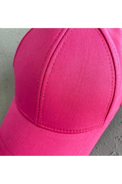 CapZone Hat Baseball Cap Flat Hat Unisex Model Adjustable Velcro on the Back Pink