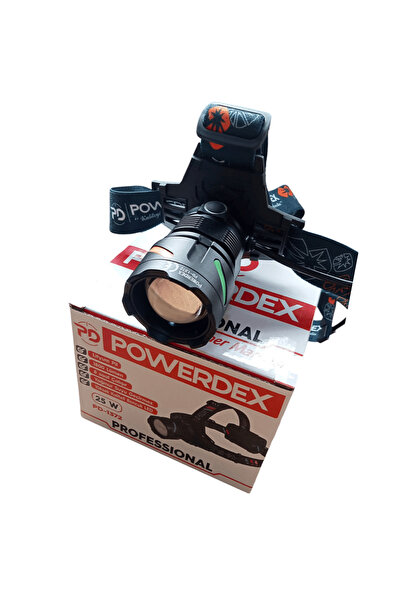 powerdex Pd-1372 Şarjl Edilebilir Pilli 25w Zoomlu Kafa Lambası
