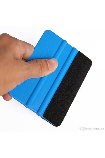 Avex Blue Squeegee With Velour For Applying Self-adhesive Foil