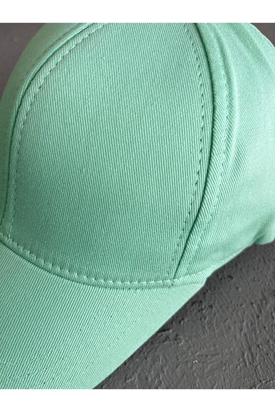 CapZone Hat Baseball Cap Flat Hat Unisex Model Adjustable Velcro on the Back Water Green