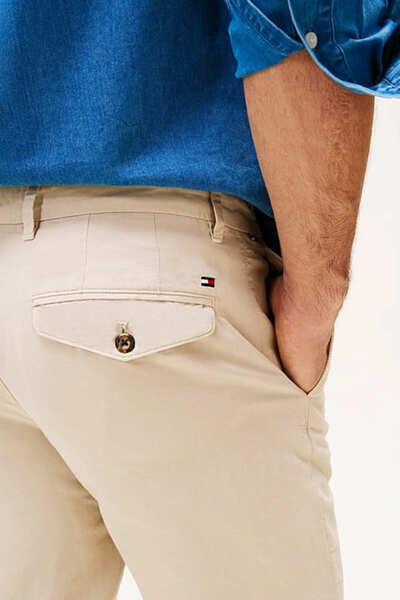 Tommy Hilfiger Erkek Th Denton ChınoLıno Pantolon - Ekru