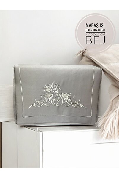 Mariabella Home Collection Maraş İşi Hurç 40x60x20 cm Orta Boy Çeyizlik Nakış...