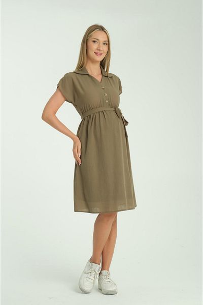 LİYACA Maternity Linen Dress