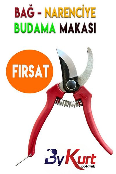 ByKurt Curve Vineyard Pruning Shears 20cm High Quality Steel Bypass Cut