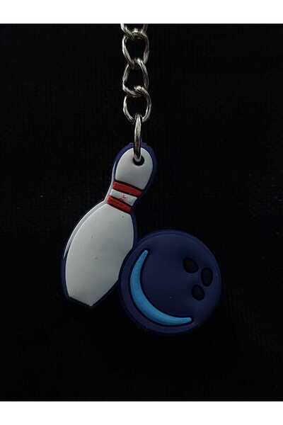 sarıyer silver Μπρελόκ με θέμα το μπόουλινγκ, πολύχρωμο μπρελόκ με φιγούρες L...