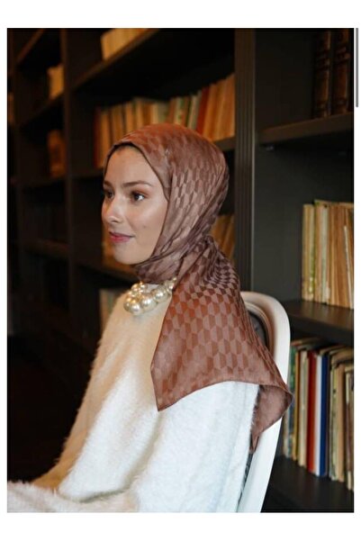VALORSCARF MOCHA QOZA DESEN İPEKSİ JAKAR ŞAL