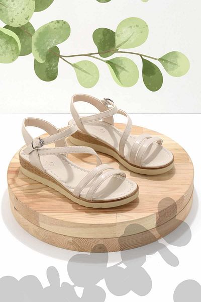 Bambi Beige Women's Sandals K05927008109