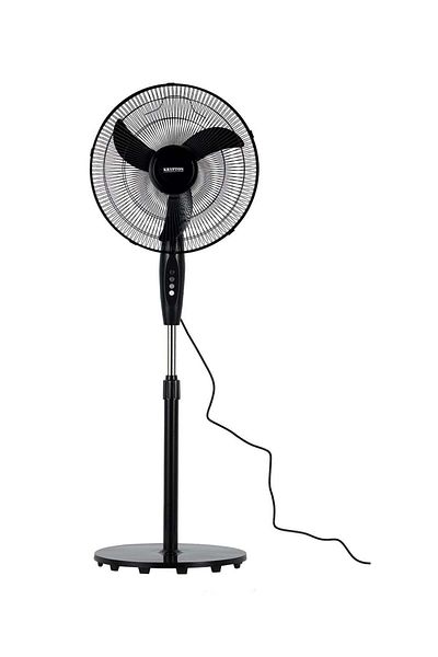 KRYPTON 16" Stand Fan, 3 AS Blades, 3-Speed, Powerful 70W Motor – Ideal for Home, Office, or Apartment
