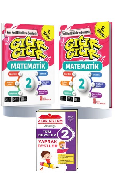 Ata Yayıncılık 2. Sınıf Gıcır Gıcır Matematik 2'li Kitap 2. Sınıf Soru Bankası