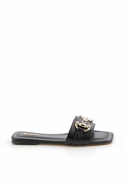 Bambi Women's Black Slippers K04156010409