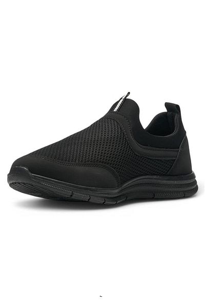 Nstil Pantofi de sport negru unisex de zi cu zi, ușor de purtat, respirabil, ușoară, talpă confortabilă, pantofi sport 2023
