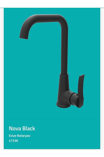 ZEK BANYO Kitchen Faucet Black Nova 6 Years Warranty
