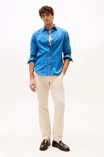 Tommy Hilfiger Erkek Th Denton ChınoLıno Pantolon - Ekru