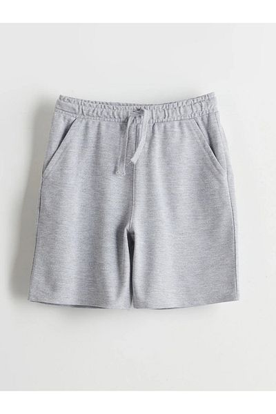 LC Waikiki Lcw Kids Gray Elastic Waist Boys Shorts