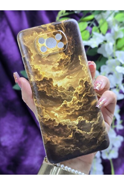 Magic Ring Poco X3 Pro / Poco X3 Nfc Uyumlu Bulutlar Desenli Şeffaf Silikon T...