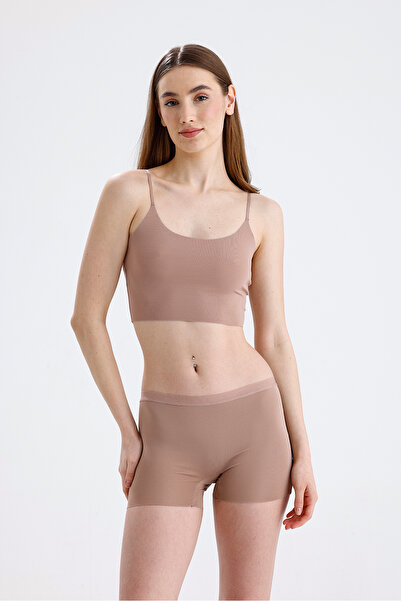 Vigoroso Dikişsiz Lazer Kesim Kadın Boxer Külot Tekli Paket - Seamless İç Çamaşırı