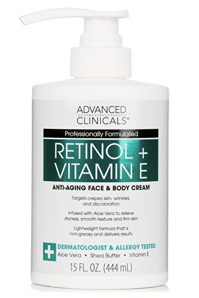 Advanced Clinicals Advanced Clinicals Retinol + E Vitamini Yüz ve Vücut Kremi...