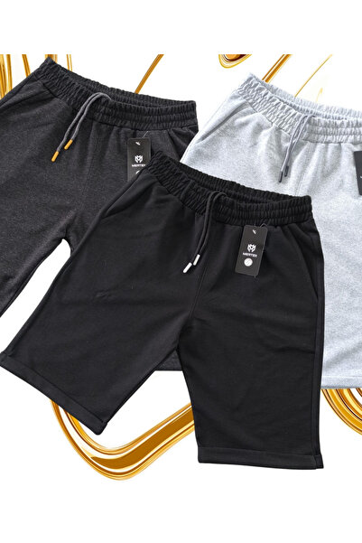 VERSCOVE مجموعة موسمية مكونة من 3 شورتات رياضية مزدوجة الساق مصنوعة من القطن ...