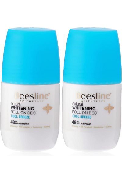 Beesline مزيل عرق رول مبيض برائحة النسيم البارد 2 × 50 مل (1 + 1 مجانًا)